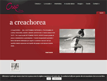Tablet Screenshot of chorea-danza.com